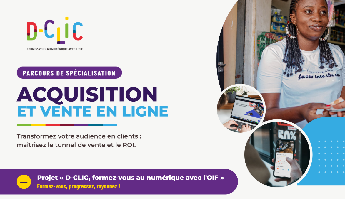Acquisition et vente en ligne