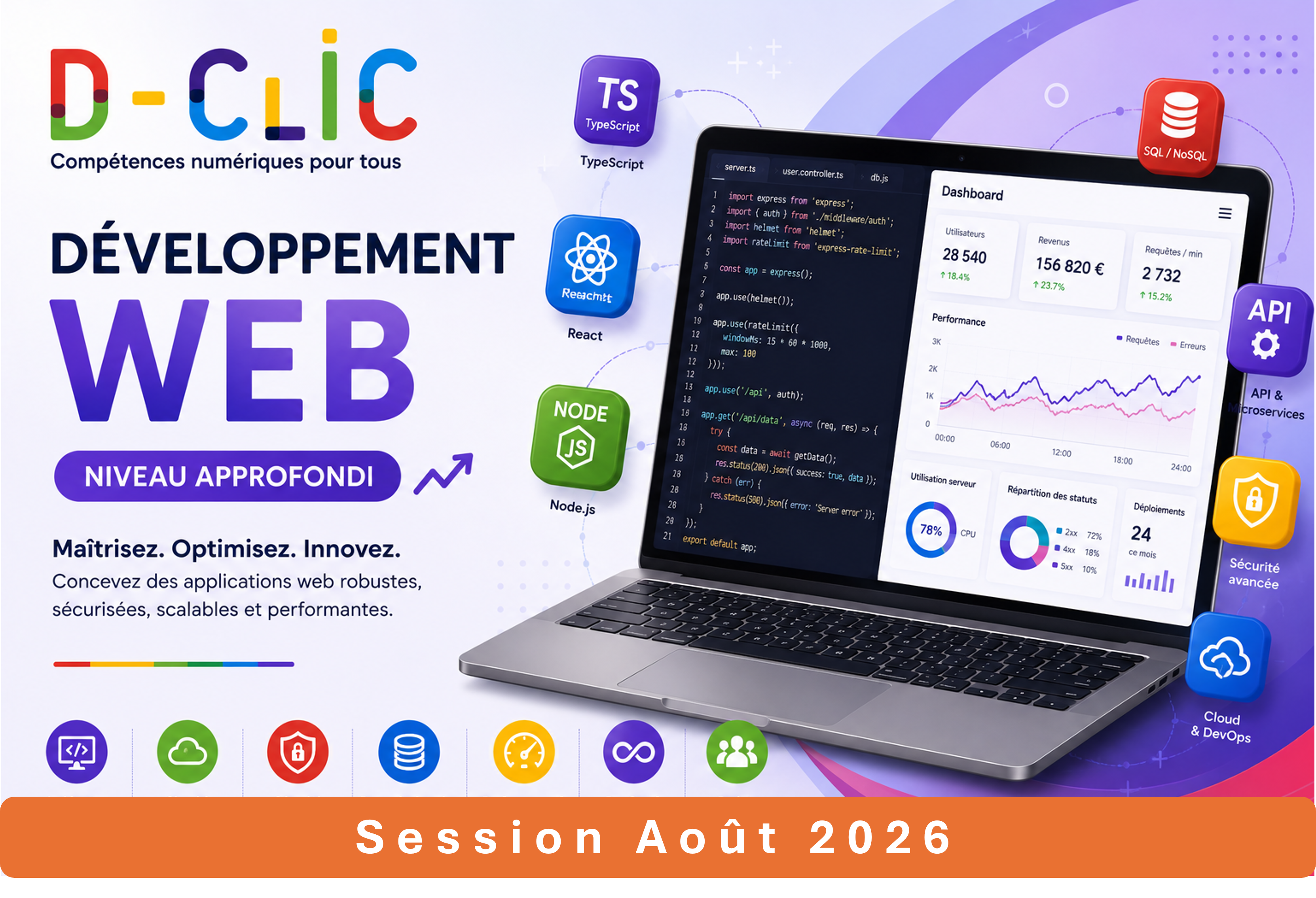 Développement Web niveau avancé - Session Août 2026